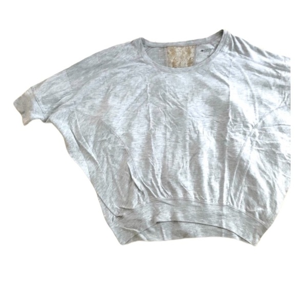 Ideology | Gray Oversized Top Lace Back Details - Picture 1 of 7